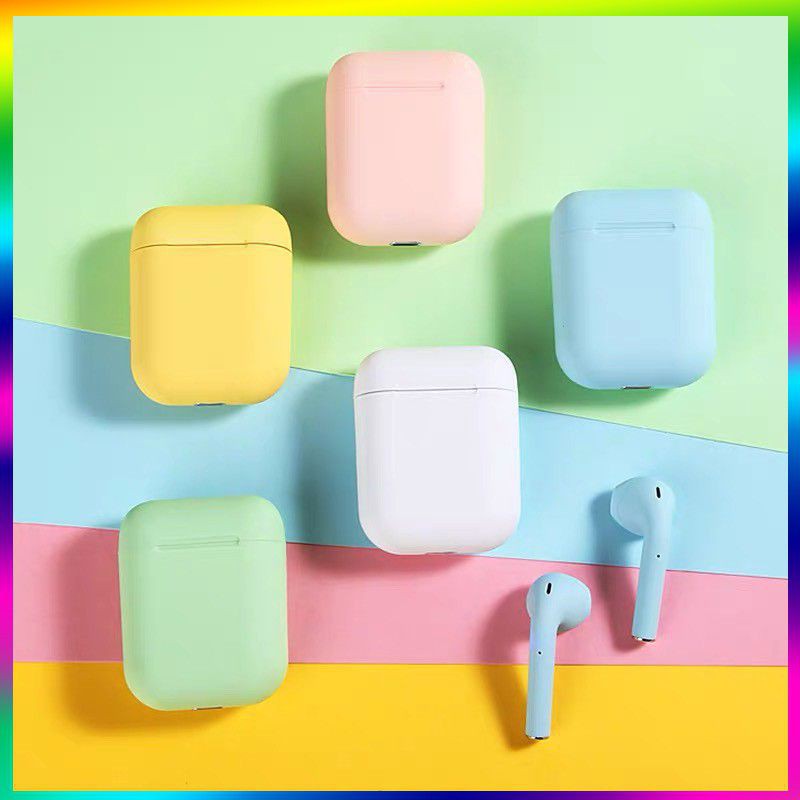InPods 12 Macaron and Simple color series Earphone TWS bluetooth 5.0 Headset inpods12