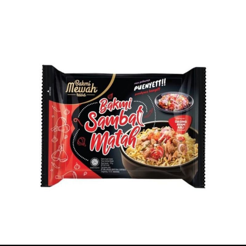 

Bakmi Mewah Rasa Bakmi Sambal Matah Dengan Daging Ayam Asli 139 Gram