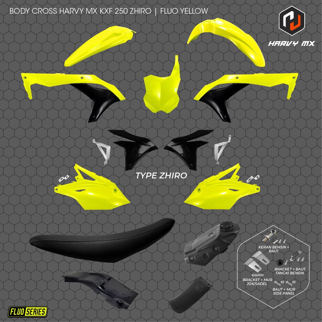 Jual Body Trail Bodyset Cover Body Set Hrv Kxf 250 Zhiro Pnp Klx 150