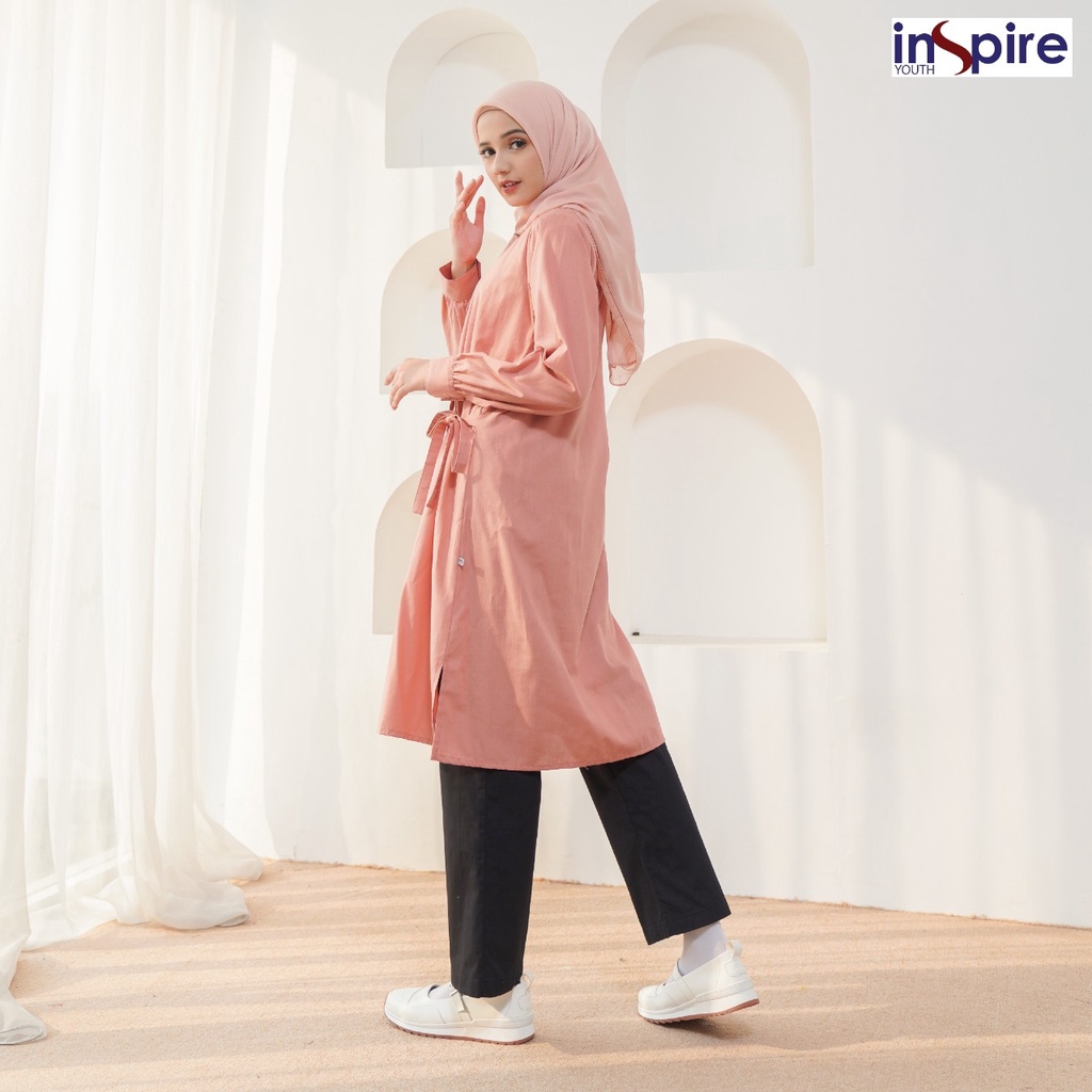 Inspire ITU 48 Atasan Tunik Muslimah Bahan Cordova Baju Wanita Polos Casual Outfit Daily OOTD