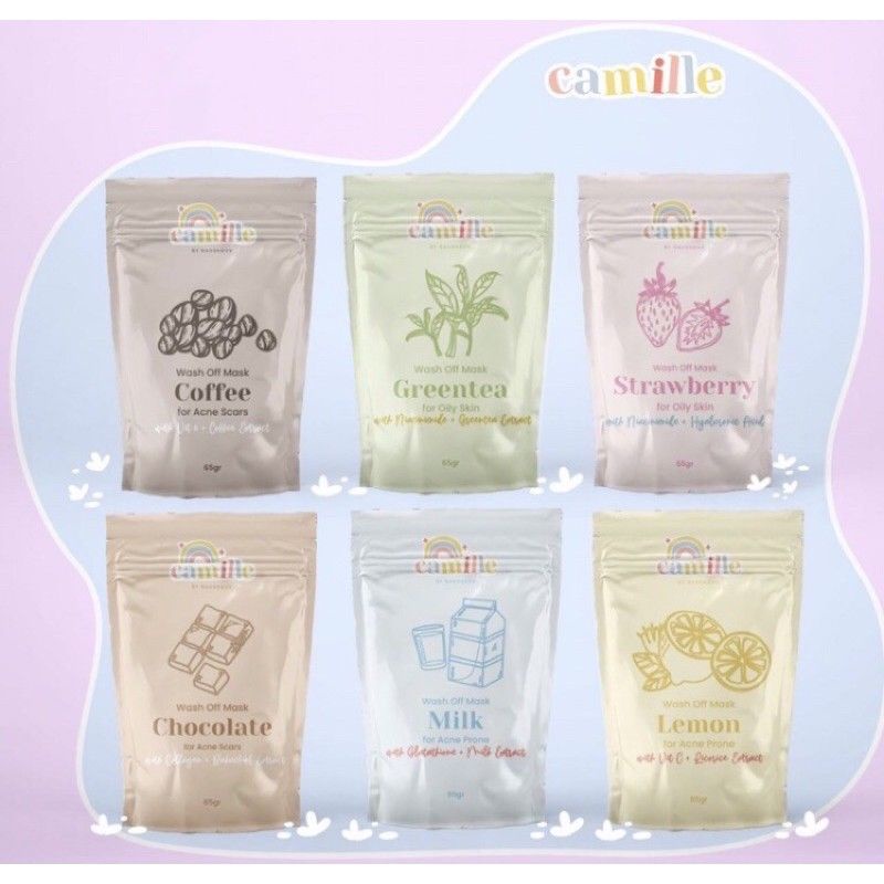 JASTIP[READYSTOCK] BPOM Camille Product 25gr - 65gr - Masker organic camille beaute facemask camille