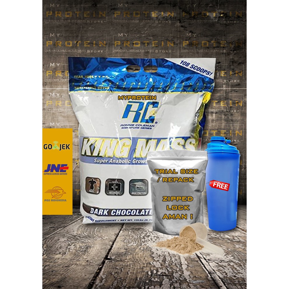 

Suplemen Fitness | RC King Mass XL 1 KG ECERAN/KETENGAN/REPACK susu penambah berat badan