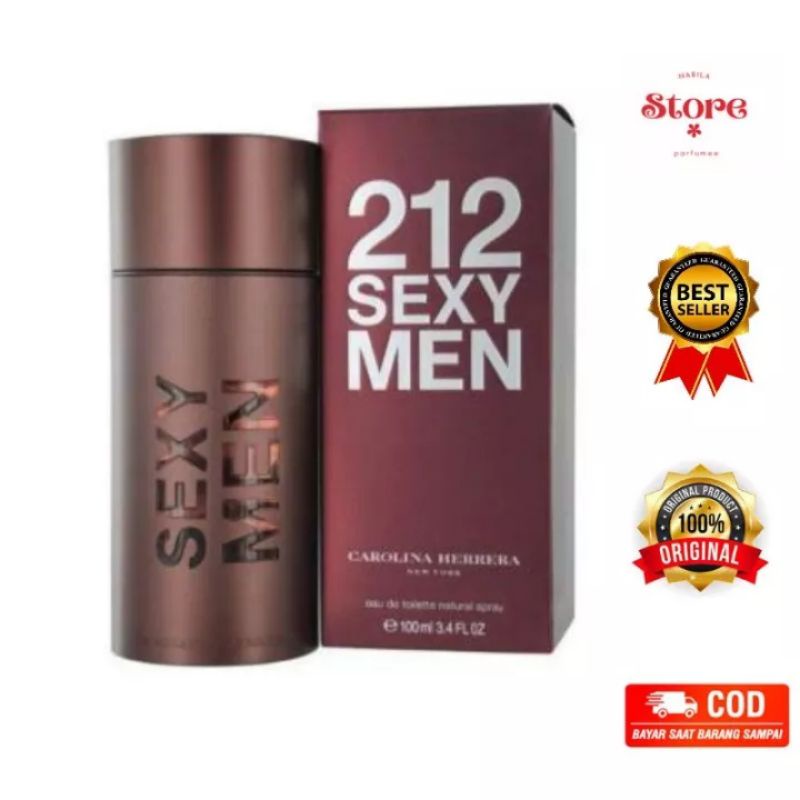 Parfum 212 Sexy Men EDT 100ml Pria Original Singapore For Man Parfume pria parfum cowo