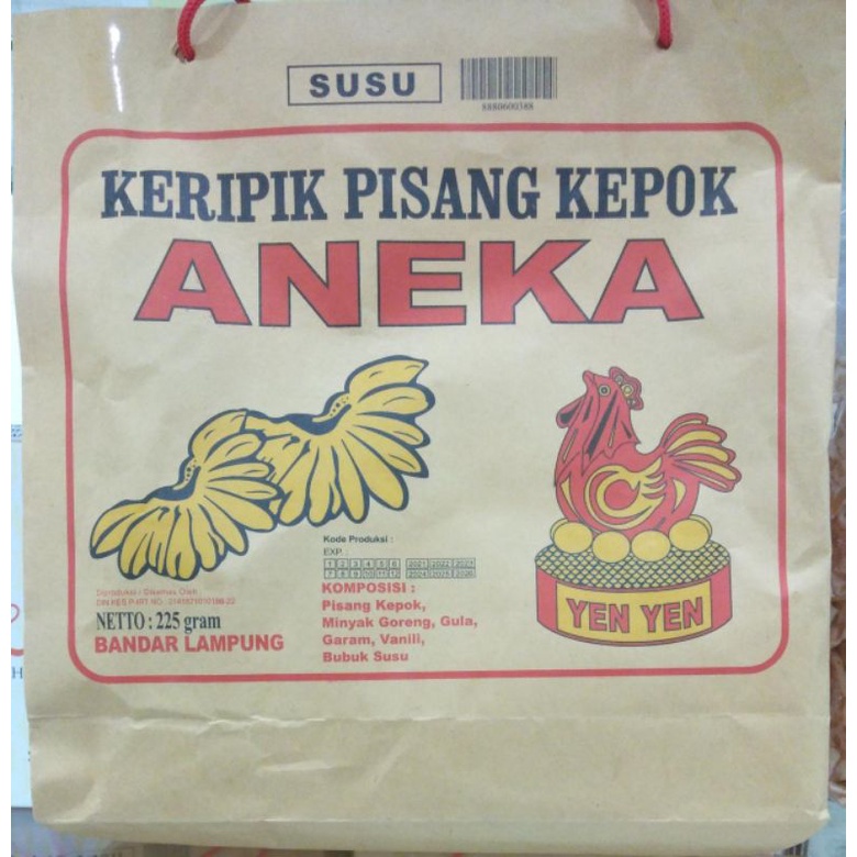 Keripik Pisang Yen Yen / oleh oleh khas lampung jakarta enak susu manis coklat