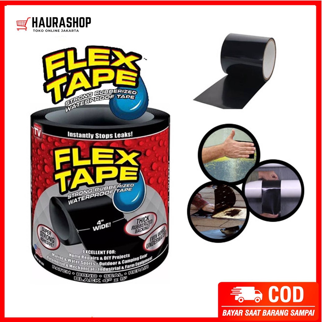 FLEX TAPE / Lakban Anti Bocor / Isolasi Perekat Super Kuat Waterproof