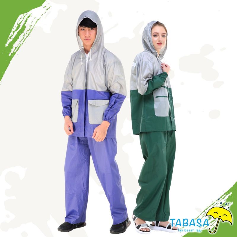 Jas hujan Plevia 711_ Jas hujan Setelan dewasa Pria wanita