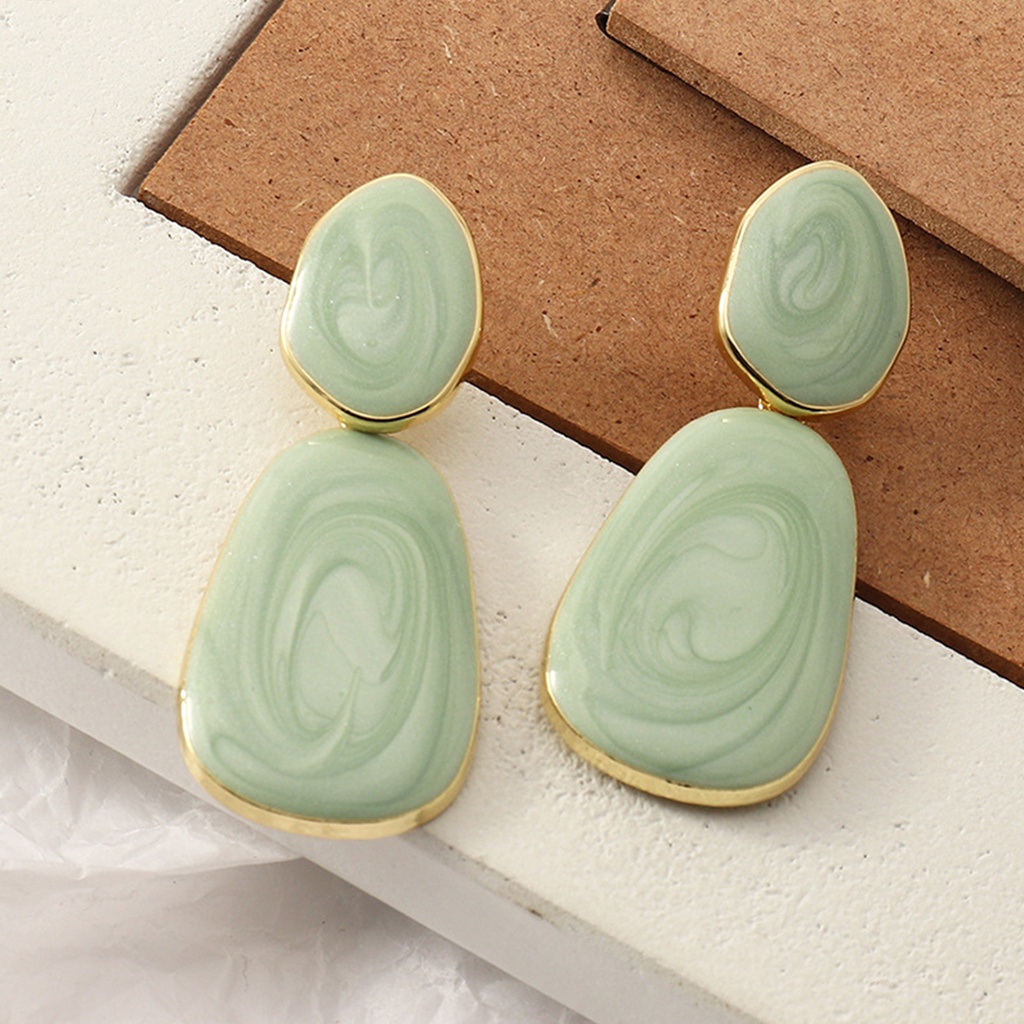 Hu Hu Hu Hu Hu Alat Bantu Pasang Kacamata♡ Anting Drop Warna Permen Untuk Klub