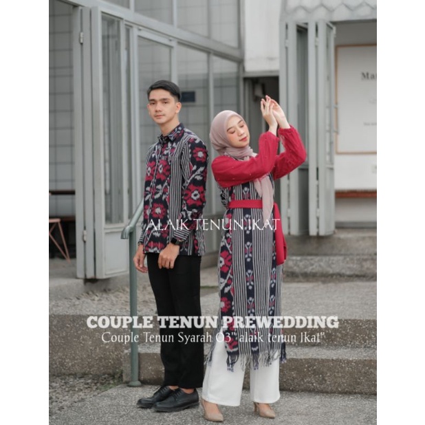 BAJU TENUN SYARAH 03 ( KEMEJA DAN DRESS / COUPLE)