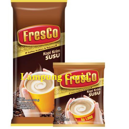 

Fresco Kopi Krim Susu Coffee Arabica Robusta 10 Sachet