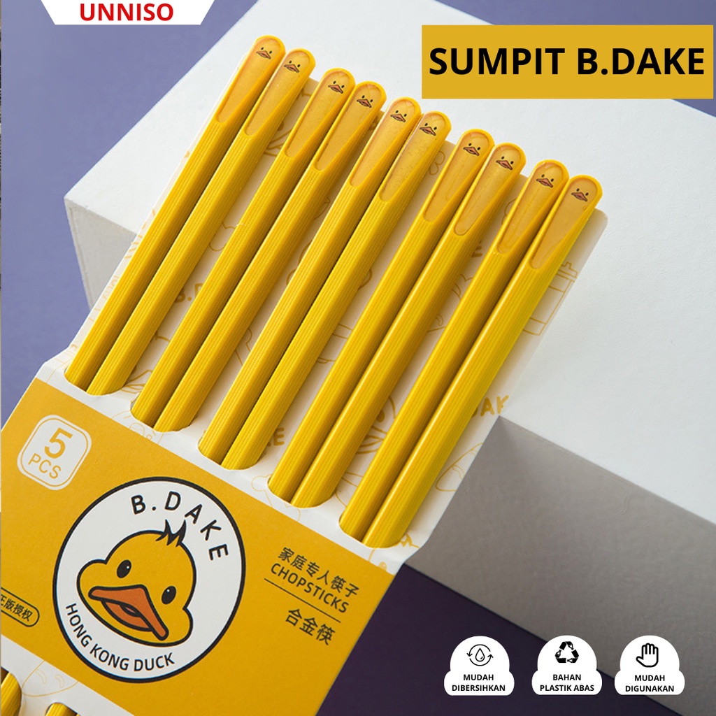 UNNISO - Sumpit Cartoon B'DAKE Children Chopsticks