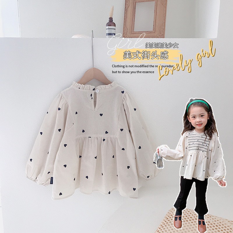 1-5 thn || ATASAN BAJU KAOS KEMEJA BAYI PAKAIAN ANAK PEREMPUAN LENGAN PANJANG MDD ME