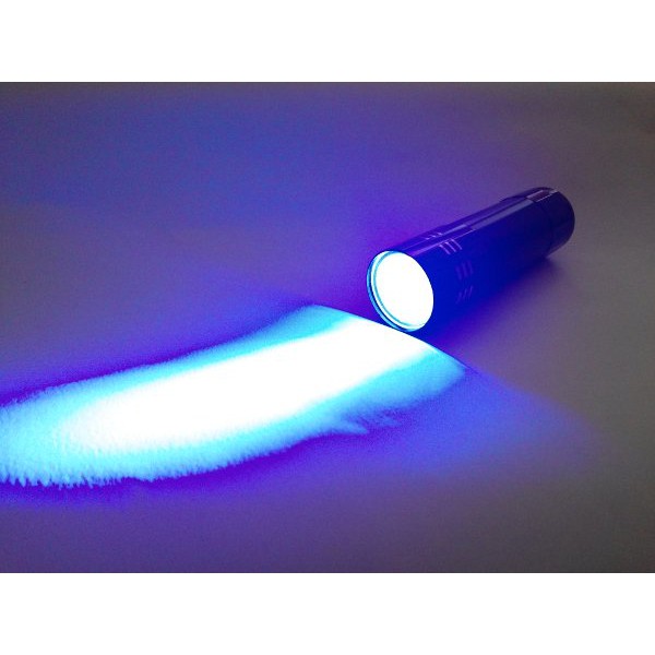 TERMURAH  senter led ultraviolet ( flashlight uv) untuk metal jig
