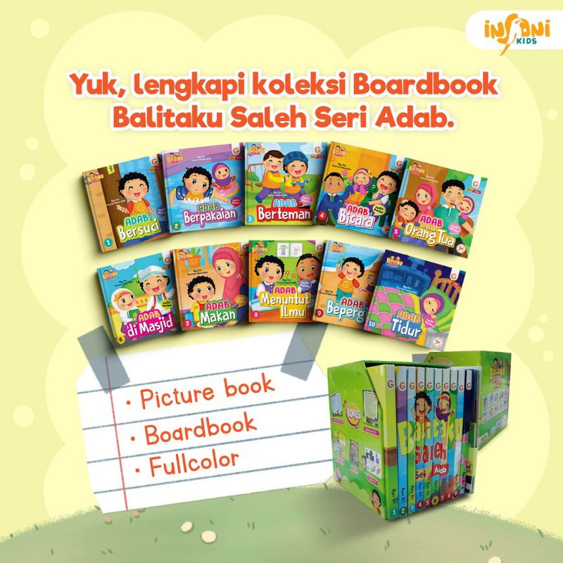 Jual 1 Set Boardbook Adab Balitaku Shaleh | Shopee Indonesia