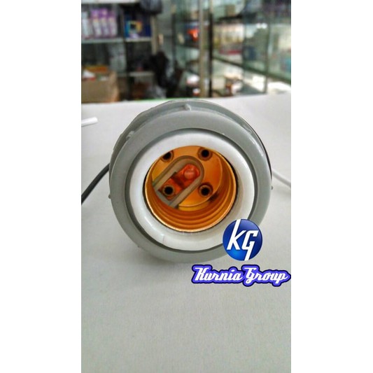 FITING WD GANTUNG PLASTIK E27 OUTDOR ANTI AIR RUMAH KAP LAMPU JALAN FITINGAN WATER PROFF TERMURAH