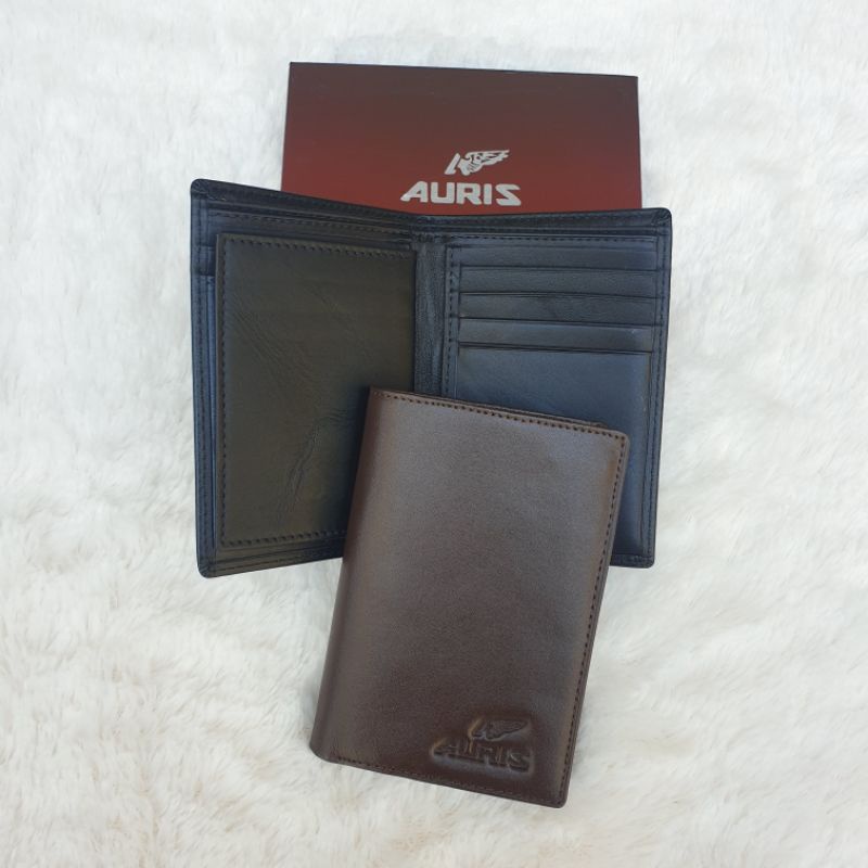 Auris Dompet Kulit Asli Pria Lipat Buku Paspor Cowok Kulit Sapi Asli Auris Original 48026