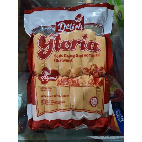 

Gloria Sosis Sapi Bratwurst 500 Gr Isi 12