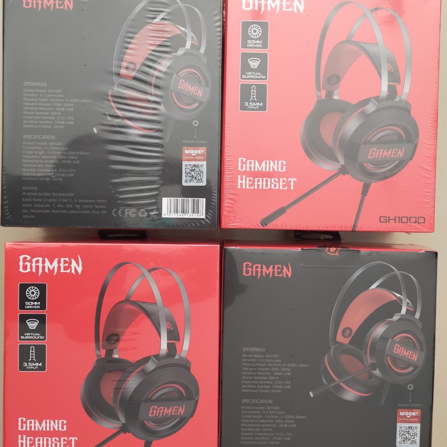 Headphone GAMEN GH1000 Headset E-Sports Gaming Noise Cancelling