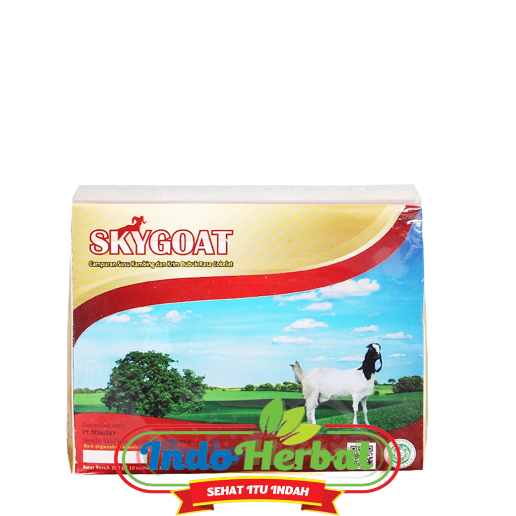 SKY Goat Susu Kambing Êtawa Bubuk  | SKY Ģoat Rasa Coklat 1 box isi 10 sachet ORIGINAL