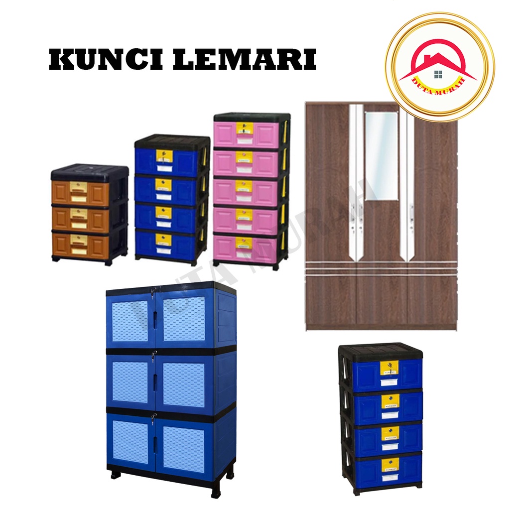 Kunci Loker Lemari / Laci HM 181 Camlock Besi Plat... Free Skrup .. Kwalitas Terbaik