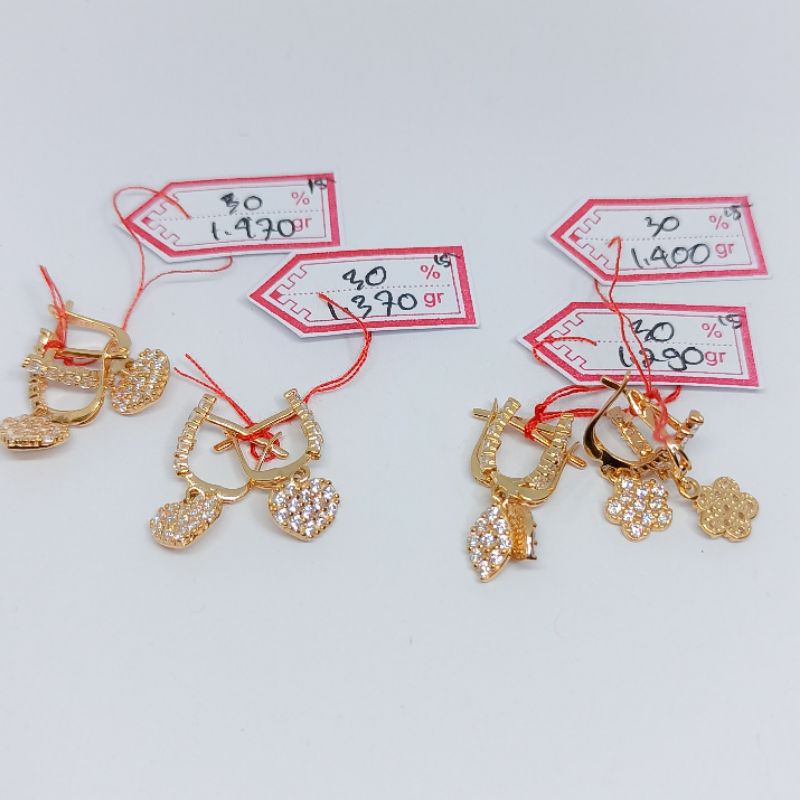 Anting desi dewi eter eter emas asli 300%