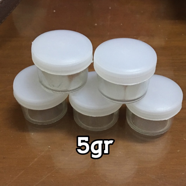 POT BOTOL TRANSPARANT CREAM/SALEP 5gr&13gr