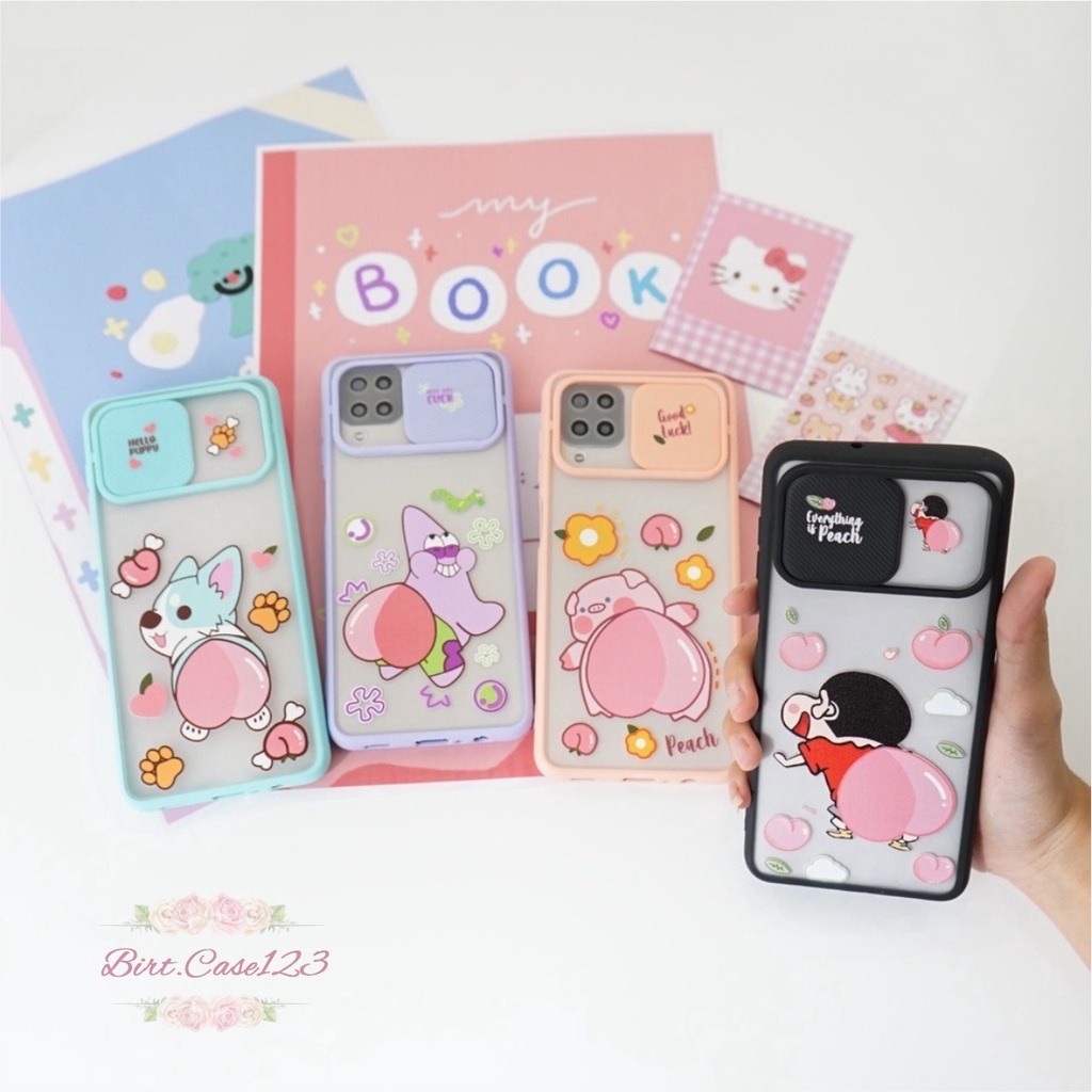 SOFTCASE SLIDE KAMERA CARTOON OPPO VIVO SAMSUNG XIAOMI REALME IPHONE ALL TYPE BC6429