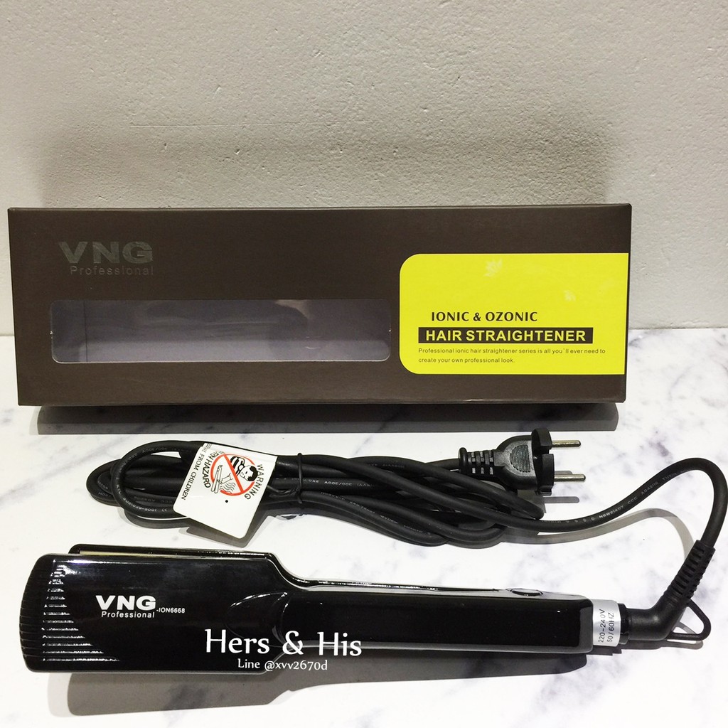 VNG Professional Ionic & Ozonic Hair Straightener - Catokan Ion Teknologi Korea - VNG ION6668