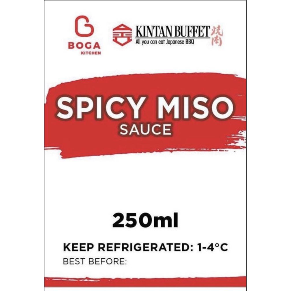 

SAUCE KINTAN / SPICY MISO SAOS KINTAN BUFFET / SAOS COCOL DAN MARINASI