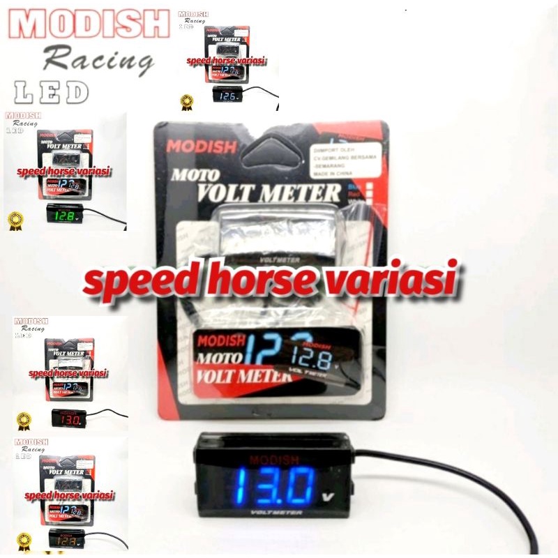 Volt meter meter Aki Digital alat pengukur Aki motor LED Real pict