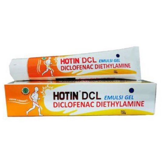 ORIGINAL HOTIN DCL EMULSI GEL TUBE 120 GRAM / HOT IN DCL 120 G CREAM PEGAL-PEGAL NYERI SENDI HOTIN DCL