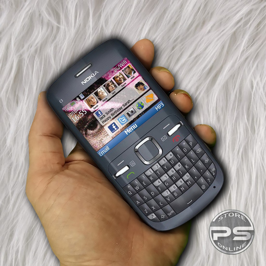 HP Nokia C3-00 - HP tombol QWERTY - HP dengan aplikasi Lengkap-3