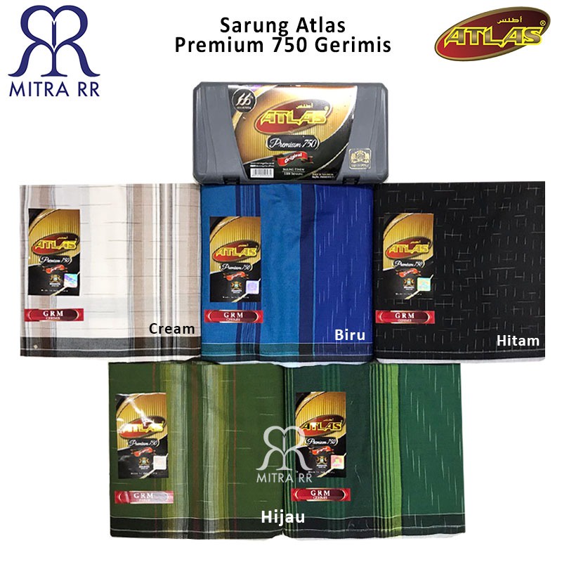 Sarung Atlas Premium 750 Hujan Gerimis Sarung Tenun Dewasa