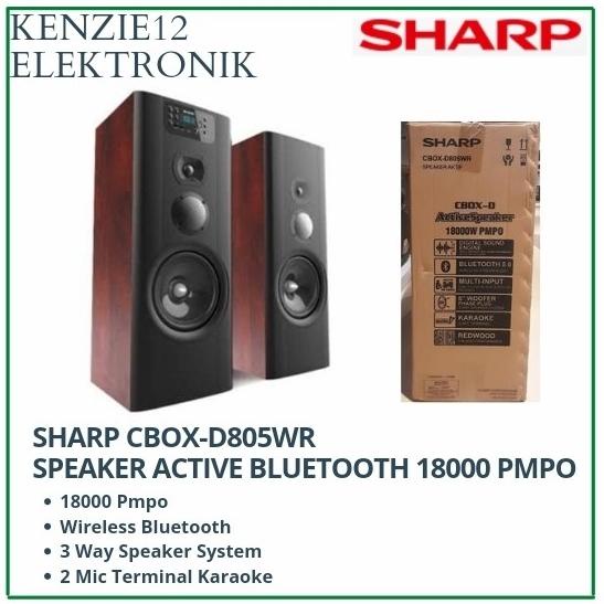 SHARP SPEAKER AKTIF SHARP CBOX-D805WR SPEAKER BLUETOOTH SHARP DG63213ES