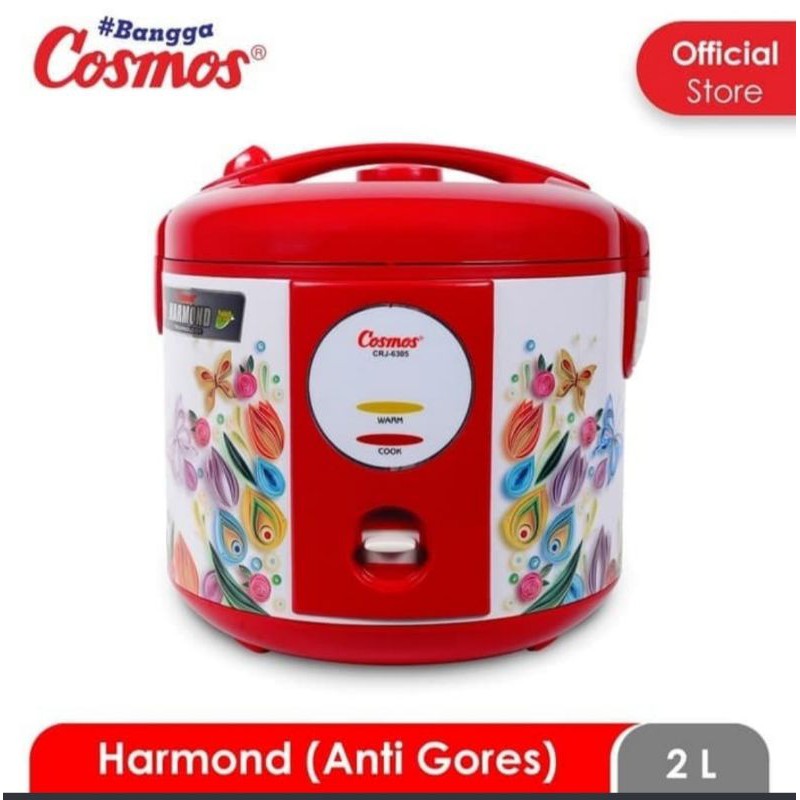 COSMOS Magic Com 1,8 Liter /  Rice Cooker Harmond CRJ 6305 - Garansi Resmi 1 Tahun