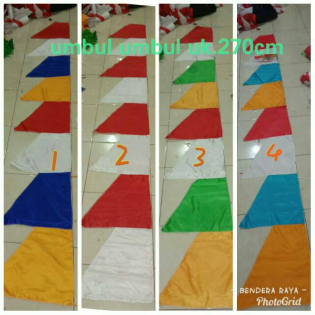 1 kodi umbul umbul warna