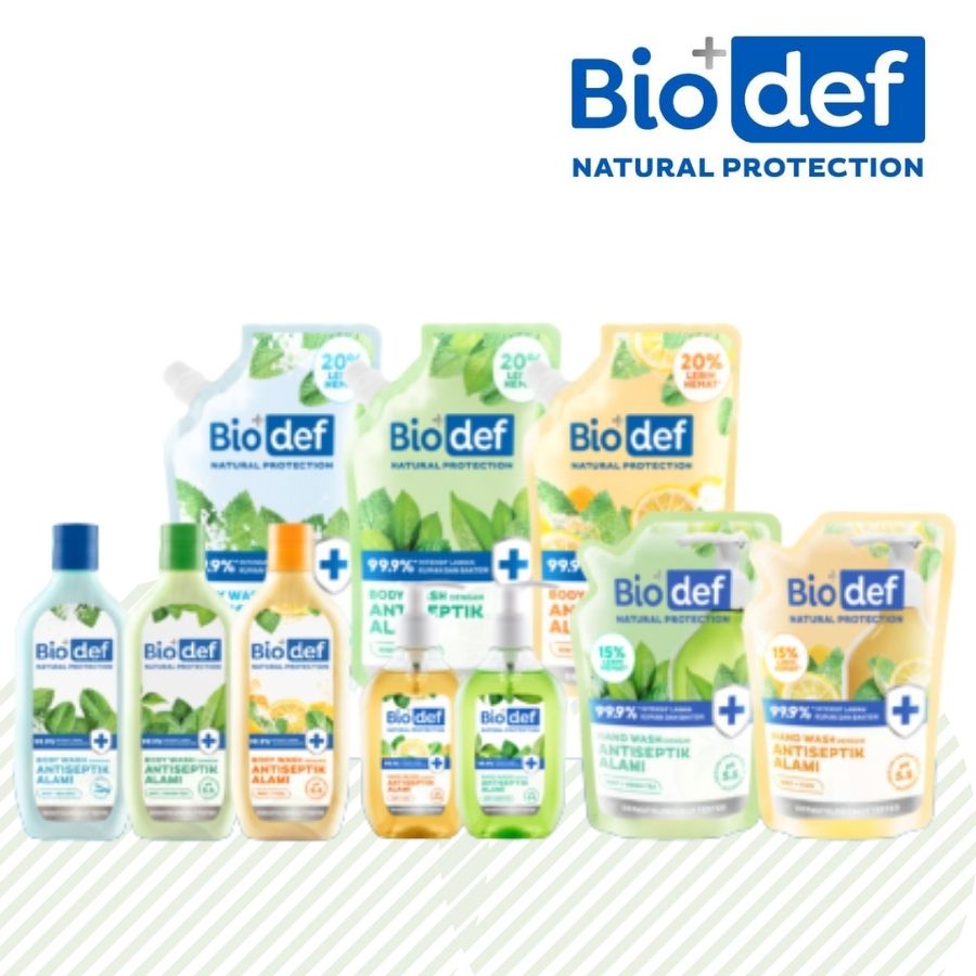 Biodef Natural Protection Body Wash Mint | Body Wash Antiseptik by AILIN