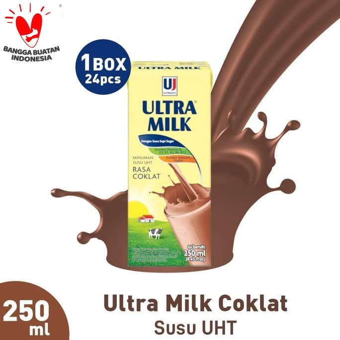 

BISA COD Susu Ultra MILK COKLAT 250 ML (1dus*24psc)