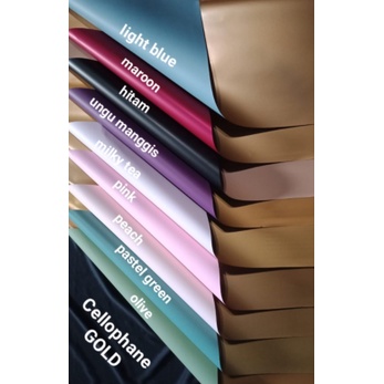 

Kertas Cellophane Gold Kertas Bouqet / Buket Bungkus Kado / Wraping Flowers
