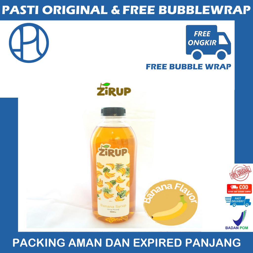 ZIRUP Minuman Sirup Rasa PISANG BANANA FLAVOR 1L