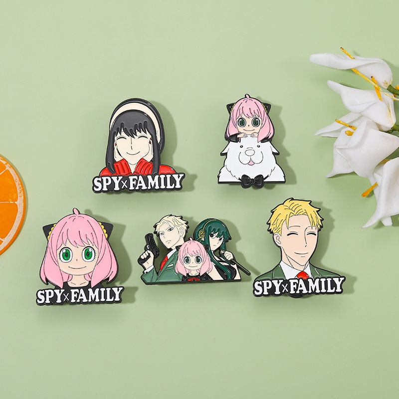 Bros Pin Enamel Desain Anime SPY Untuk Aksesoris Pakaian