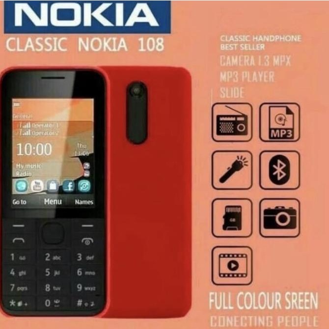 HP HAPE NOKIA 108 DUAL SIM 2 HANDPHONE NOKIA JADUL MURAH KAMERA MP3