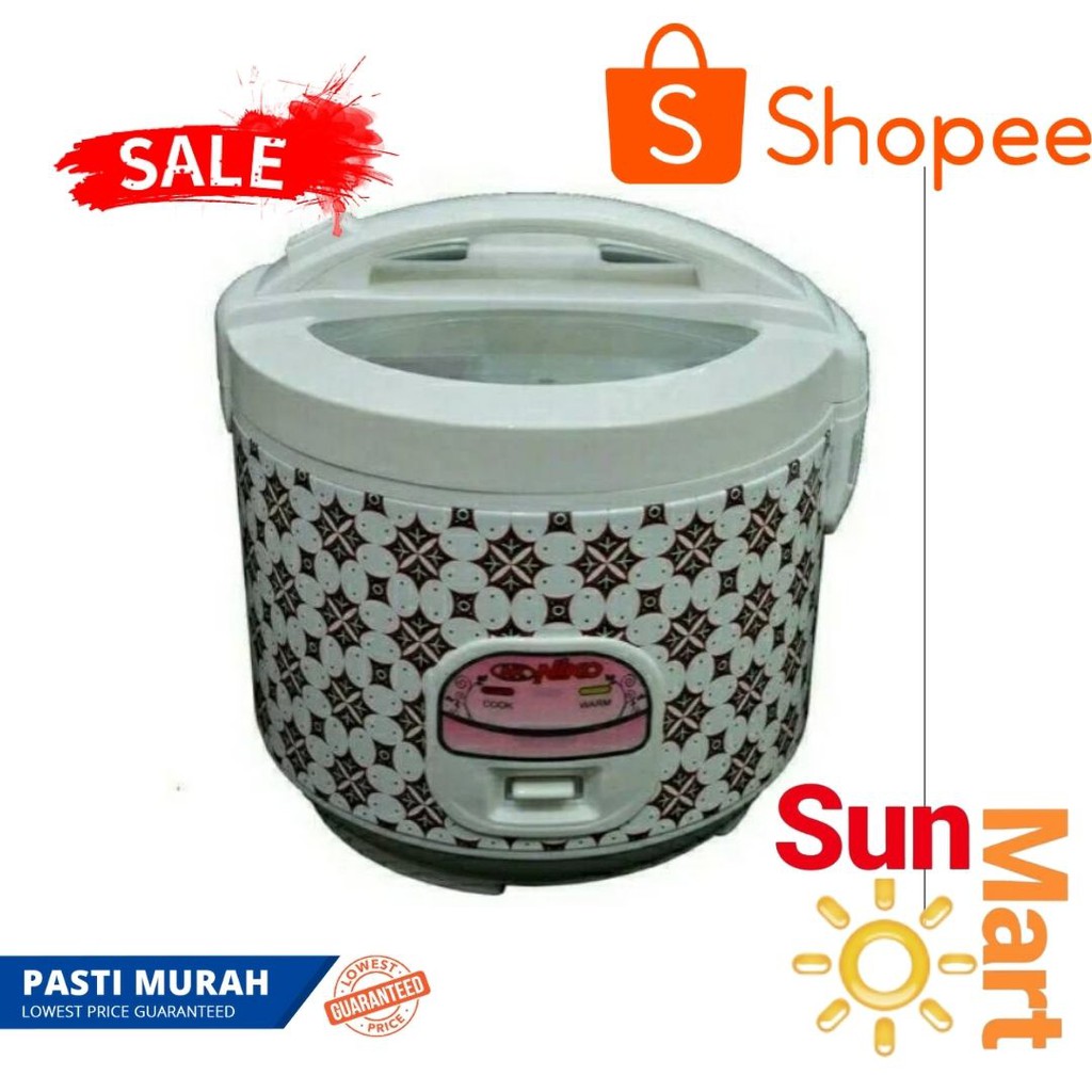 NIko Rice Cooker Penanak Nasi Serbaguna Motif Batik NK 12 Kapasitas 1.2 L