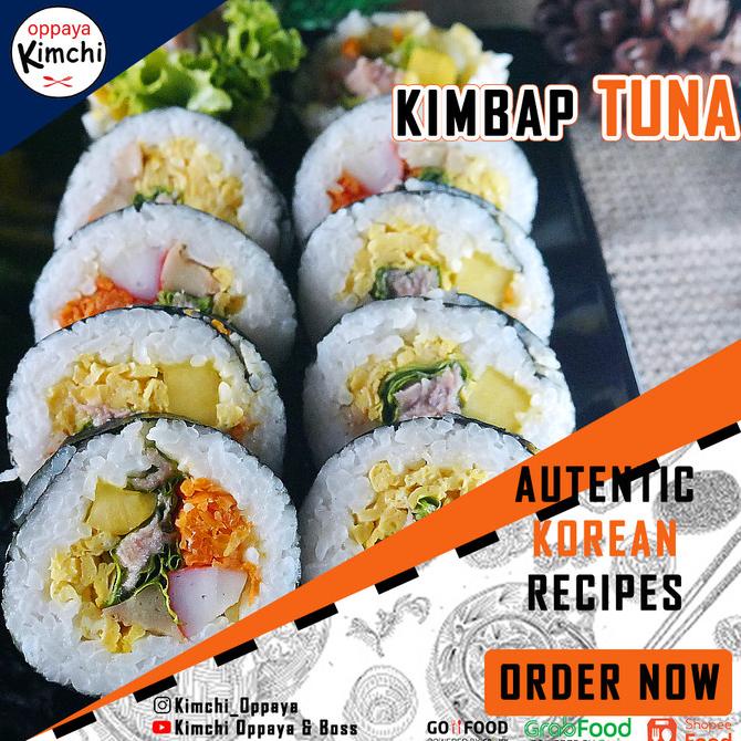 

[COD] Kimbab tuna mayonese sushi Korea enak asli 10 potong ~ 11 potong. [COD]