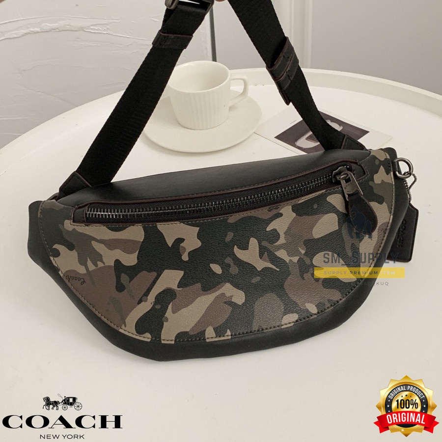 TAS COACH WAISTBAG NEW CAMOUFLAGE WARREN BELT BAG WITH CAMO PRINT76845