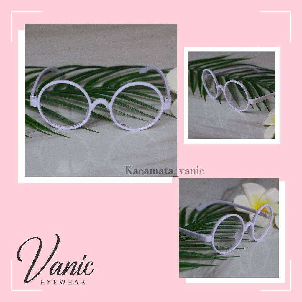 Kacamata Anak Bulat Jhon Lenon-Putih