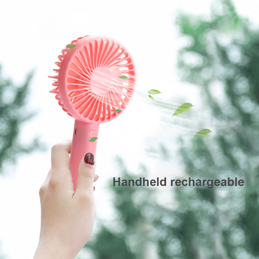 Kipas Angin Mini Portable Rechargeable 2200 mah Fan Kipas Portable Murah 3 Speed Adjustment With Battery