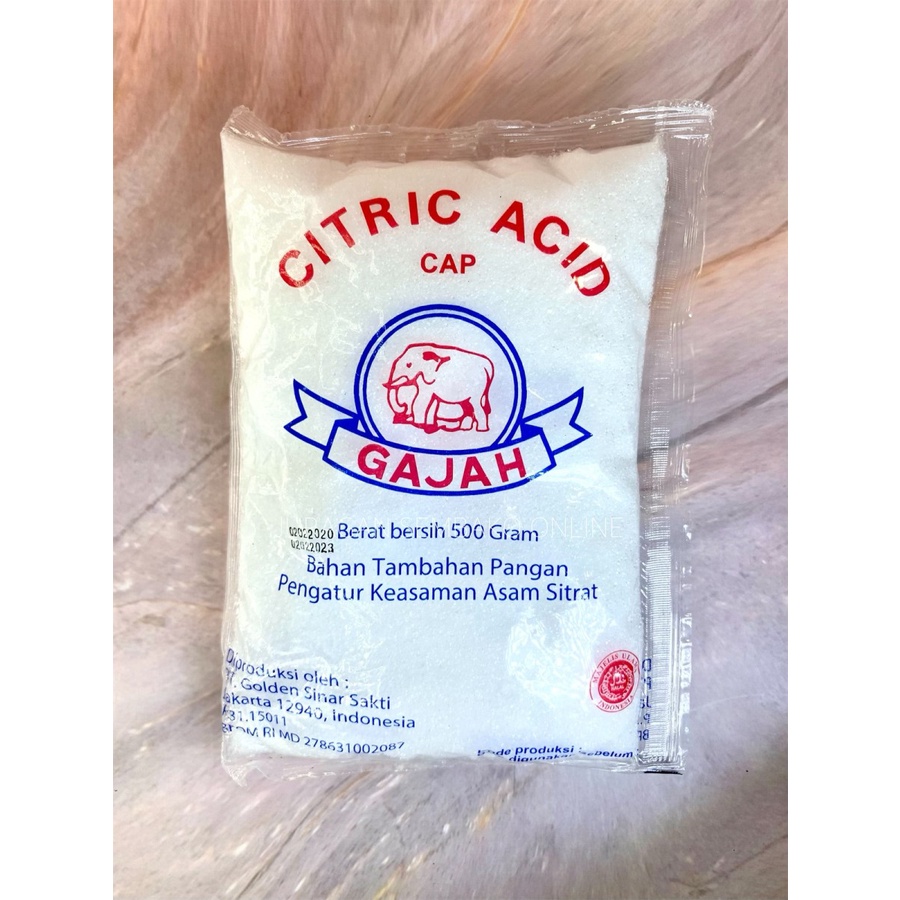 CITRIC ACID CAP GAJAH 500GR SITRUN CITRUN ASAM SITRAT