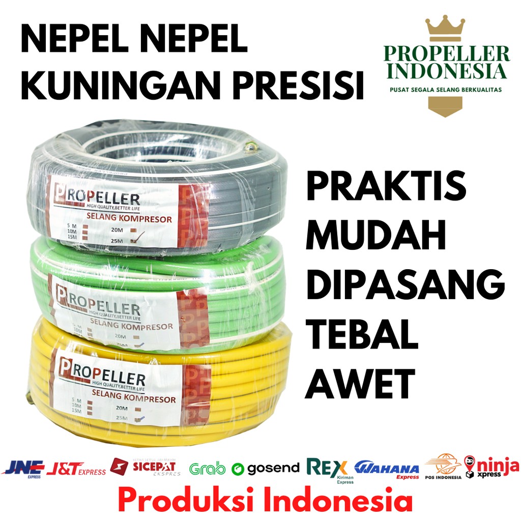 Selang Paket Kompresor Angin Selang Paket KompresorAir Kuning 50M Hose