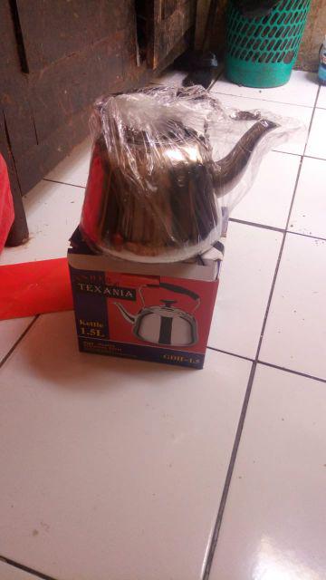 Teko Kopi Stainless / Ceret Kopi Anti Karat + Saringan Kopi Teh