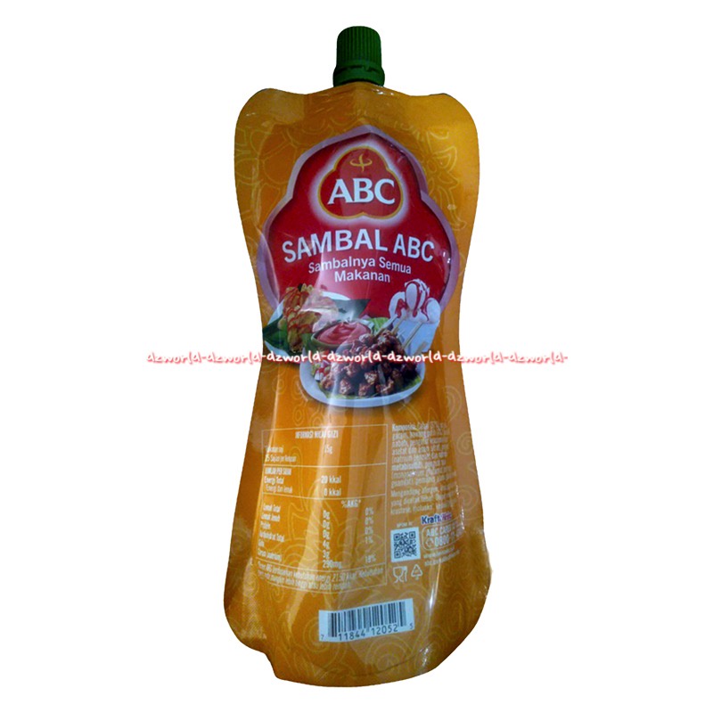 Sambal ABC Sambal Asli Pouch Kemasan Plastik 380gr Sambel ABC Refill Plastik